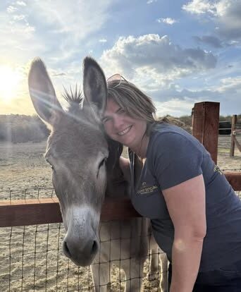 girl with donkey girl with donkey